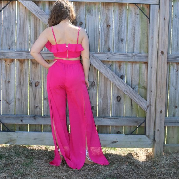 Hot Pink 2 Piece Set - Picture 2 of 8